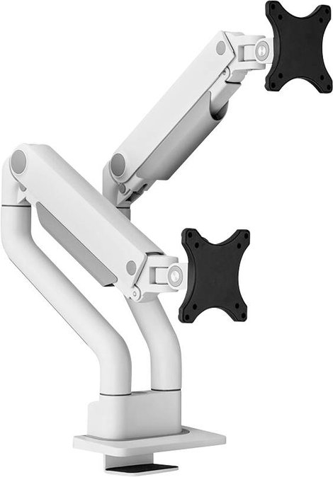 Neomounts DS70S-950WH2 Monitor asztali tartó 43,2 cm (17) - 88,9 cm (35) Fekete Állítható magasságú,