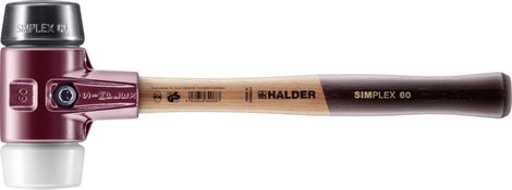 Halder SIMPLEX 3027.060 Puha kalapács ergonómikus markolat, középkemény 1510 g 405 mm 1 db