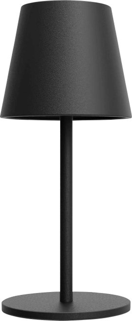m-e modern-electronics LUNA-80 S 41436 Akkus asztali lámpa LED Fixen beépített LED-es 3 W Fekete