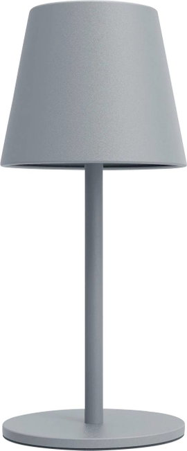 m-e modern-electronics LUNA-80 G 41435 Akkus asztali lámpa LED Fixen beépített LED-es 3 W Szürke