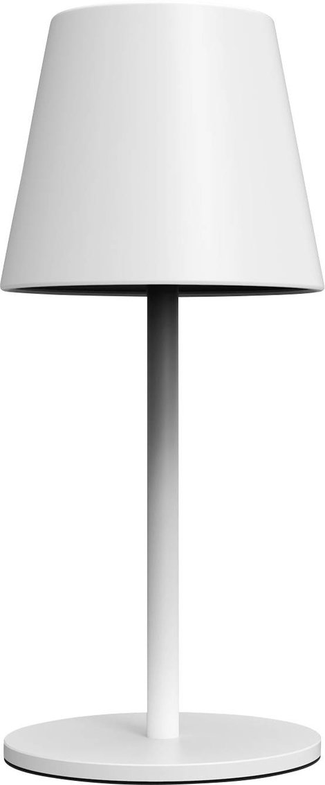m-e modern-electronics LUNA-80 W 41434 Akkus asztali lámpa LED Fixen beépített LED-es 3 W Fehér