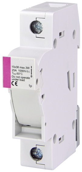 ETI 002540201 EFH 10 DC 1p Biztosíték tartó Alkalmas Finombiztosíték 10.3 x 38 mm 25 A 1000 V 1 db