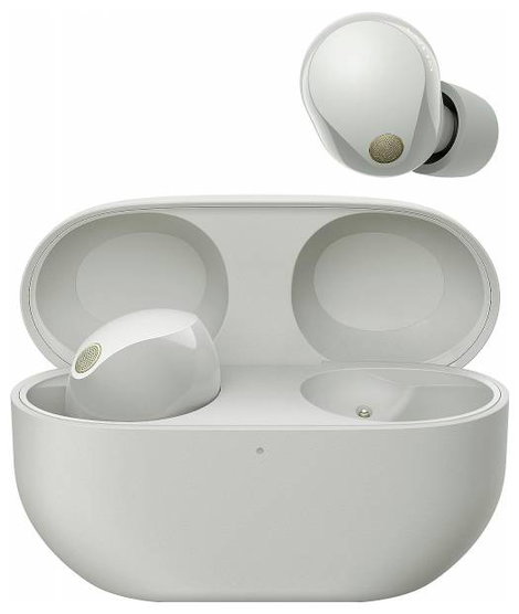 Sony WF-1000XM5 HiFi In Ear fejhallgató Bluetooth® Stereo Ezüst Noise Cancelling Víztaszító 3. kép