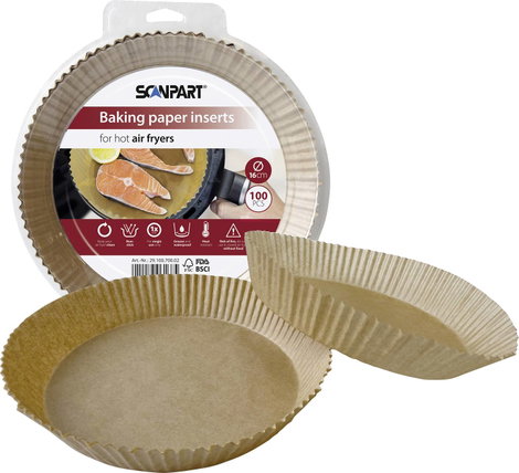 ScanPart 2910070002 Forró levegős sütőpapír 16 cm kerek, 100 db