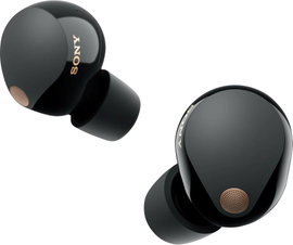 Sony WF-1000XM5 In Ear headset Bluetooth® Stereo Fekete High-Resolution audio, Noise Cancelling Elem