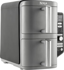 Ninja Double Stack XL 2 Forrólevegős fritőz 9.5 l 2470 W Fekete