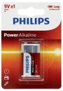 Philips Power 6LR61 9V-os elem Alkáli mangán 9 V 1 db bélyegkép