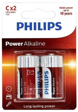 Babyelem Philips Power LR14 Alkáli mangán 1.5 V 2 db