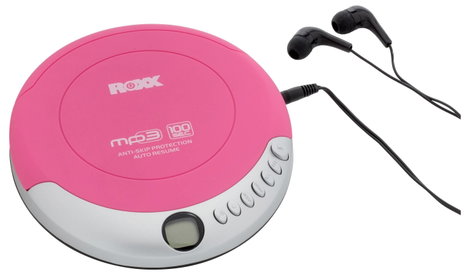 Roxx PCD 501 pink Hordozható CD lejátszó CD, CD-R, CD-RW, MP3 Rózsaszín, Ezüst 2. kép