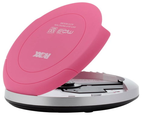Roxx PCD 501 pink Hordozható CD lejátszó CD, CD-R, CD-RW, MP3 Rózsaszín, Ezüst 3. kép
