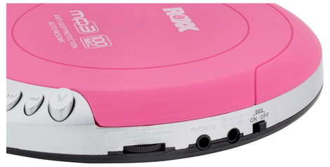 Roxx PCD 501 pink Hordozható CD lejátszó CD, CD-R, CD-RW, MP3 Rózsaszín, Ezüst 4. kép