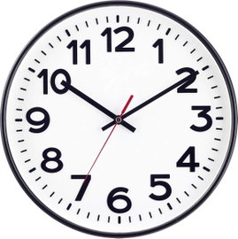 EUROTIME 53820-05 Rádiójel vezérlésű Falióra 30 cm Fekete