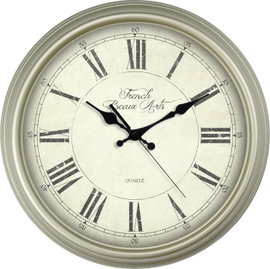 EUROTIME 89891-12 Kvarc Falióra 31 cm Elefántcsont