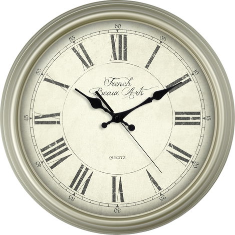 EUROTIME 89891-12 Kvarc Falióra 31 cm Elefántcsont