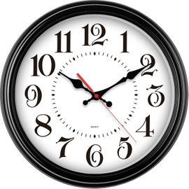EUROTIME 80882-05 Kvarc Falióra 31 cm Fekete