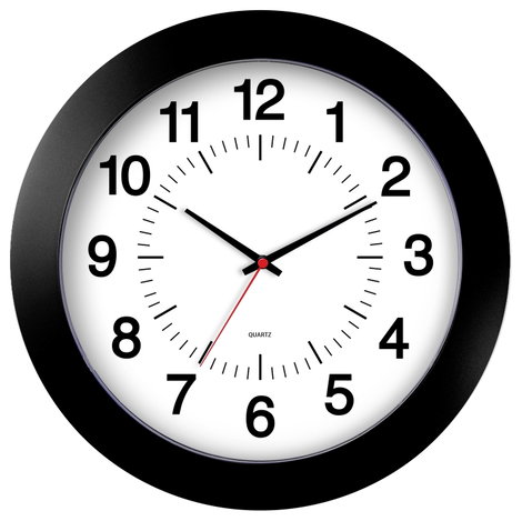 EUROTIME 80514-05 Kvarc Falióra 30.5 cm Fekete 2. kép