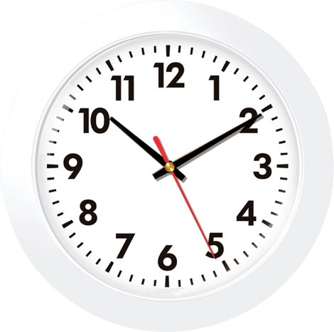 EUROTIME 80511-00 Kvarc Falióra 30.5 cm Fehér