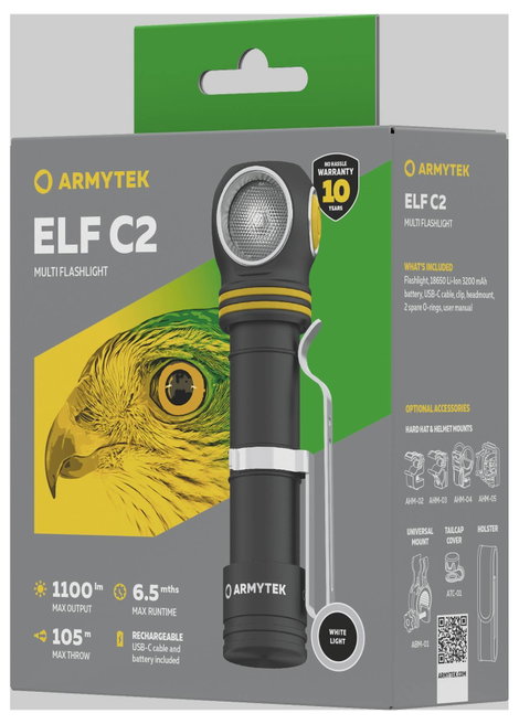 ArmyTek Elf C1 neutralweiß LED Kézilámpa Akkuról üzemeltetett 1100 lm 65 g 5. kép