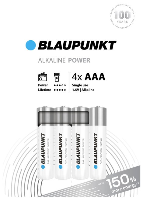 Blaupunkt Mikroelem Alkáli mangán 1.5 V 4 db 2. kép