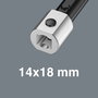 Wera Click-Torque 05136076001 Nyomatékkulcs készlet Bedugaszolható négylap 14 x 18 mm 10 - 100 Nm 5. bélyegkép