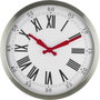 EUROTIME 56860-07 Rádiójel vezérlésű Falióra 40 cm Ezüst bélyegkép