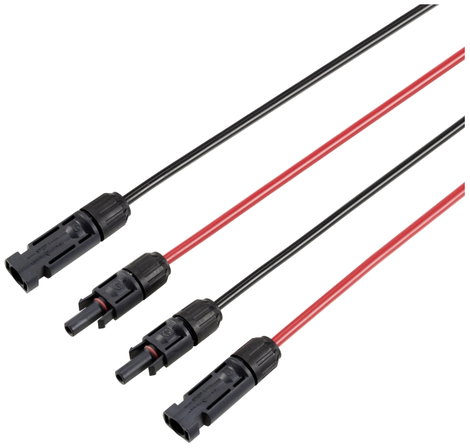 Sygonix SY-6407666 Solarstecker (Stecker und Buchse) Hosszabbító kábel 4 mm² Kábelhossz 2 m 2. kép