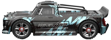 MJX Hyper GO Fekete Brushless 1:14 RC modellautó Elektro Rally 4WD RtR 2,4 GHz Akkuval és töltőkábel 2. kép