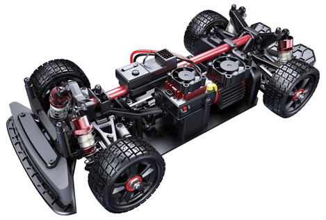 MJX Hyper GO Fekete Brushless 1:14 RC modellautó Elektro Rally 4WD RtR 2,4 GHz Akkuval és töltőkábel 3. kép