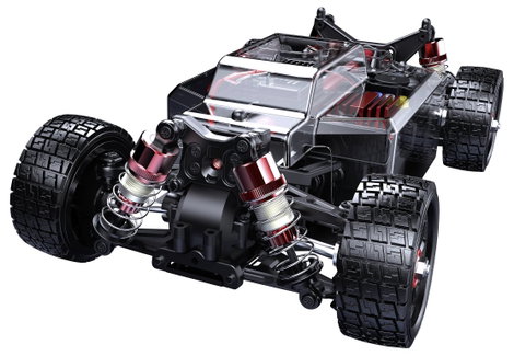 MJX Hyper GO Fekete Brushless 1:14 RC modellautó Elektro Rally 4WD RtR 2,4 GHz Akkuval és töltőkábel 4. kép