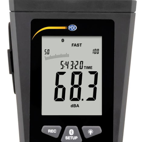PCE Instruments Zajszintmérő Adatgyűjtő 30 - 130 dB 30 Hz - 8 kHz 4. kép