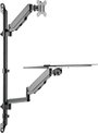 Neomounts WL90-325BL1 Monitor fali tartó 43,2 cm (17) - 81,3 cm (32) Fekete Billentyűzet tartó, Állí bélyegkép