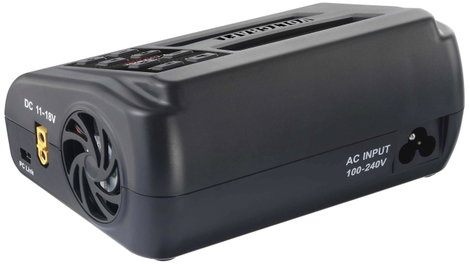 Reely V-Charge 200 Duo Modell töltő 10 A Lítiumion, LiPolimer, LiFePO, LiHV, NiCd, NiMH, Ólom-savas 4. kép