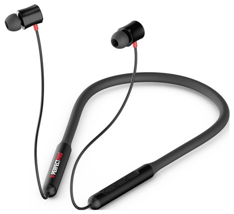 PerfectPro Earbuds In Ear headset Bluetooth® Stereo Fekete Headset, Nyakpánt 5. kép