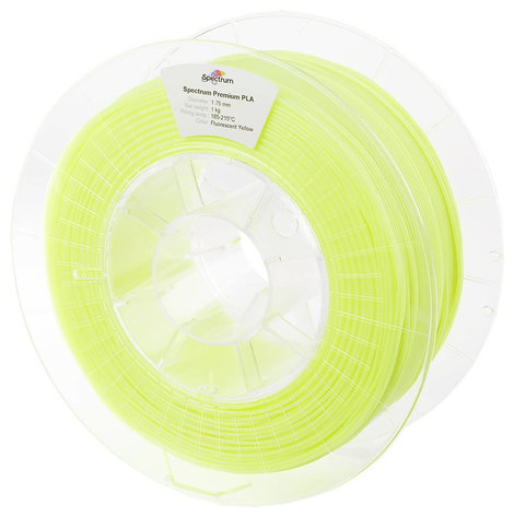 Spectrum Filaments 80017 PLA Premium 3D nyomtatószál PLA műanyag utánvilágító 1.75 mm 1000 g fluo ye 2. kép