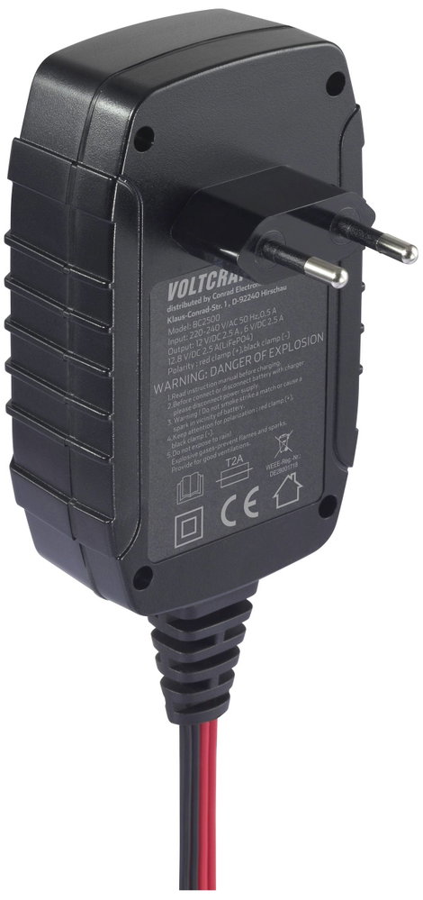 VOLTCRAFT BC2500 VC-16015905 Automatikus töltő 6 V, 12 V 2.5 A 2.5 A 4. kép