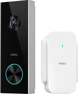 Aosu V8P Videó kaputelefon WLAN Komplett készlet 1 db Szürke, Fehér