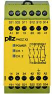Biztonsági kapcsolókészülék PNOZ X3 230VAC 24VDC 3n/o 1n/c 1so PILZ Üzemi feszültség: 230 V/AC 3 zár