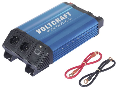VOLTCRAFT Inverter PSW 1500-12-G 1500 W 12 V/DC - 230 V/AC tiszta szinuszhullám 6. kép