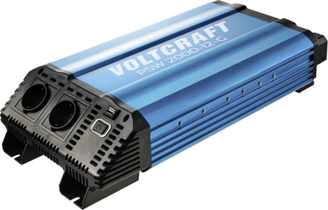 VOLTCRAFT Inverter PSW 2000-12-G 2000 W 12 V/DC - 230 V/AC tiszta szinuszhullám