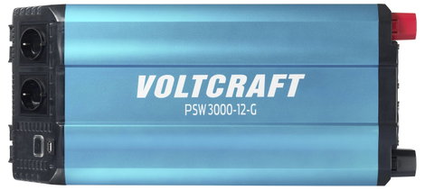VOLTCRAFT Inverter PSW 3000-12-G 3000 W 12 V/DC - 230 V/AC tiszta szinuszhullám 4. kép