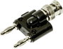 Mueller Electric BU-P1270 Adapterdugó BNC aljzat - Banánhüvely, 4 mm Fekete, Sárgaréz bélyegkép