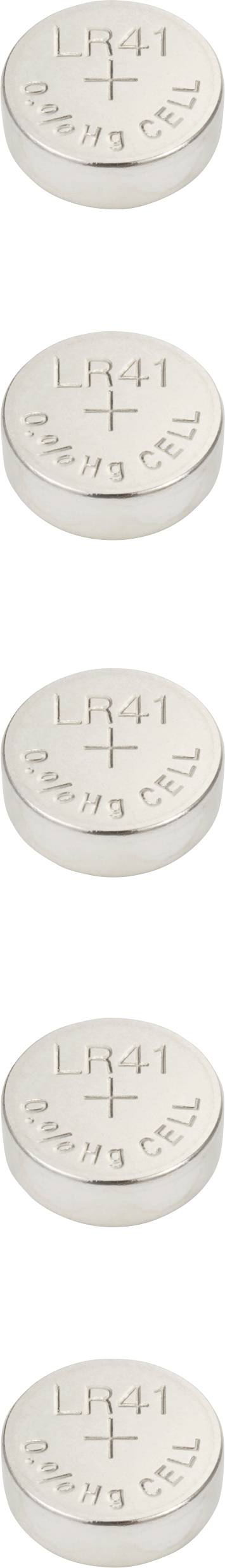 VOLTCRAFT LR 41 Gombelem 1.5 V 35 mAh Alkáli mangán VC-16108020 5 db 2. kép