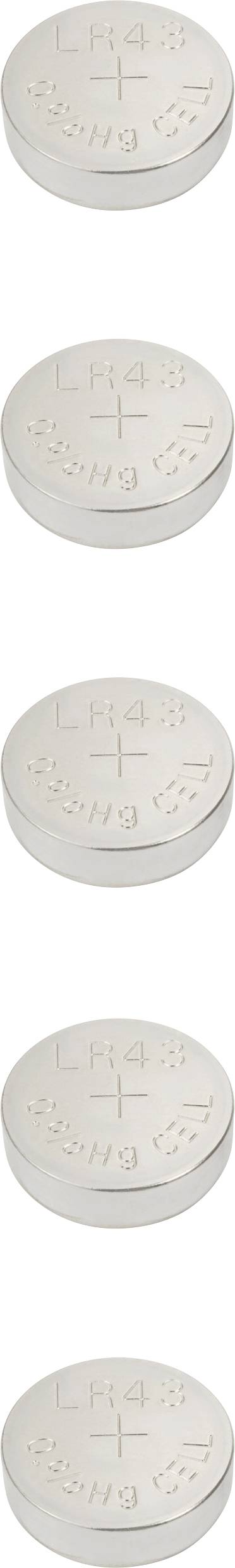 VOLTCRAFT LR 43 Gombelem 1.5 V 85 mAh Alkáli mangán VC-16108010 5 db 2. kép
