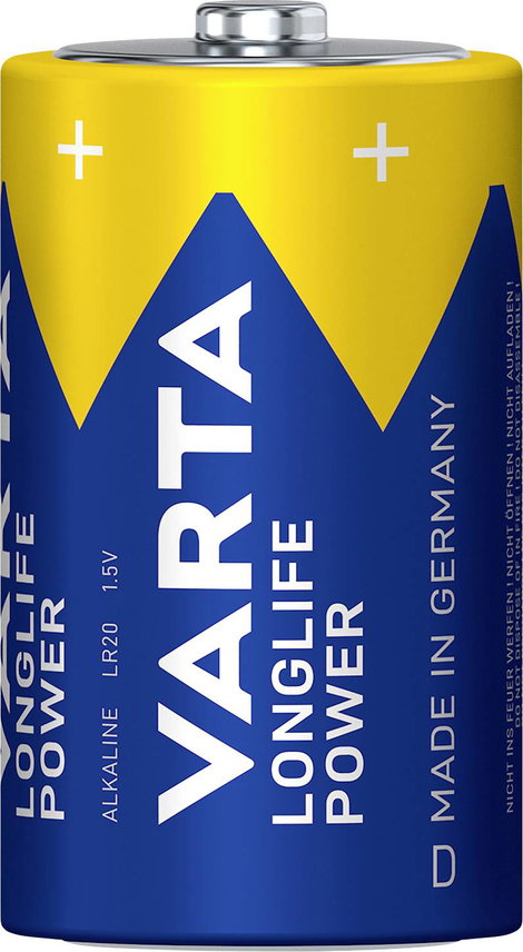 Góliátelem Varta Longlife Power D Alkáli mangán 1.5 V 15800 mAh 20 db