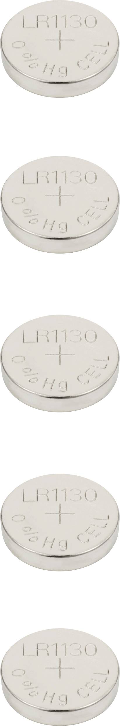 VOLTCRAFT LR 1130 Gombelem 1.5 V 75 mAh Alkáli mangán VC-16108005 5 db 2. kép