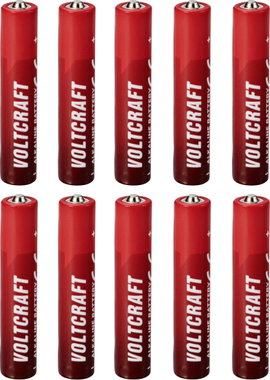 VOLTCRAFT VC-16108025 Mini elem (AAAA) Alkáli mangán 1.5 V 500 mAh 10 db