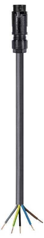Wieland Electric 46.452.20C4.1 Csatlakozóvezeték Fekete