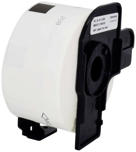 Renkforce Etikett tekercs Kompatibilis helyettesíti Brother DK-11208 90 x 38 mm Papír Fehér 400 db Á 2. kép