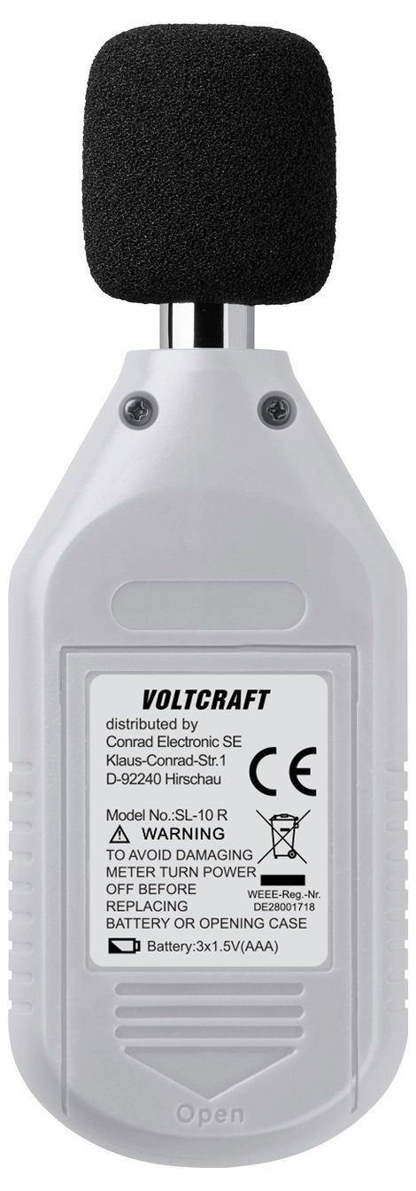 VOLTCRAFT SL-10 R Zajszintmérő 30 - 130 dB 31.5 Hz - 8 kHz 4. kép