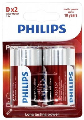 Góliátelem Philips Power LR20 Alkáli mangán 1.5 V 2 db